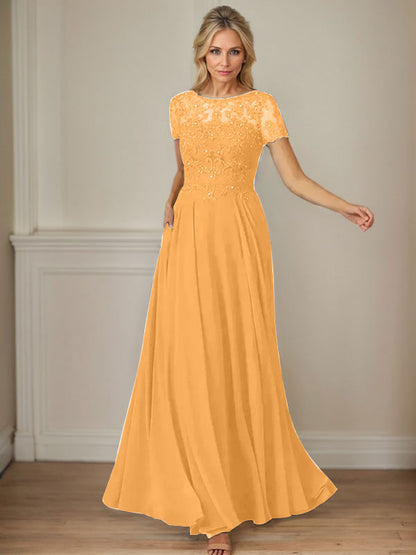 Dunkelmarineblaues A-Linien-Chiffonkleid mit U-Boot-Ausschnitt und Pailletten 