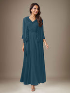Vestido de gasa con lentejuelas en color ciruela