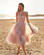 One Shoulder Tulle Prom Dress SYP167