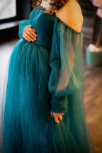 Tüll Umstands-Fotoshooting-Kleid SY058