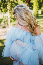 Blue Tulle Maternity Dress SY004
