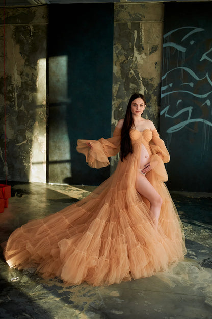 Tulle pregnancy dress pregnancy dress SY059
