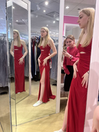 Elegante vestido de noche con abertura y vestido de baile de invierno Y6389