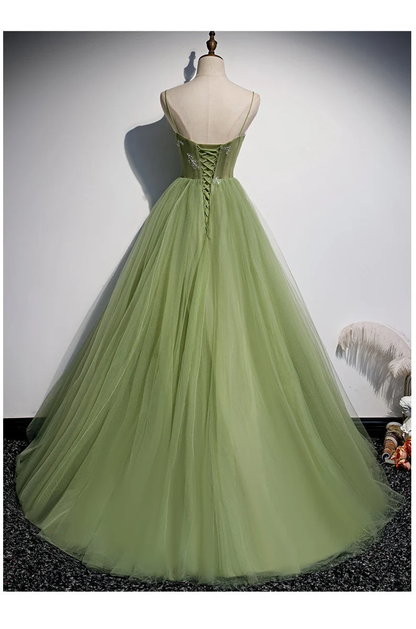 Girls Formal Evening Dress Women's Prom Dresses Party Graduation Gowns Long Green Party Dresses Y4379
