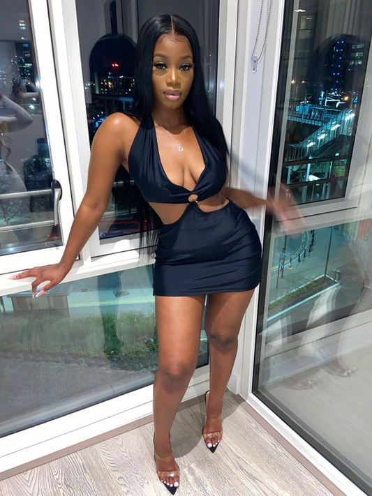 Sexy Neckholder-Halsausschnitt Homecoming-Kleid, Club-Kleid Y2195