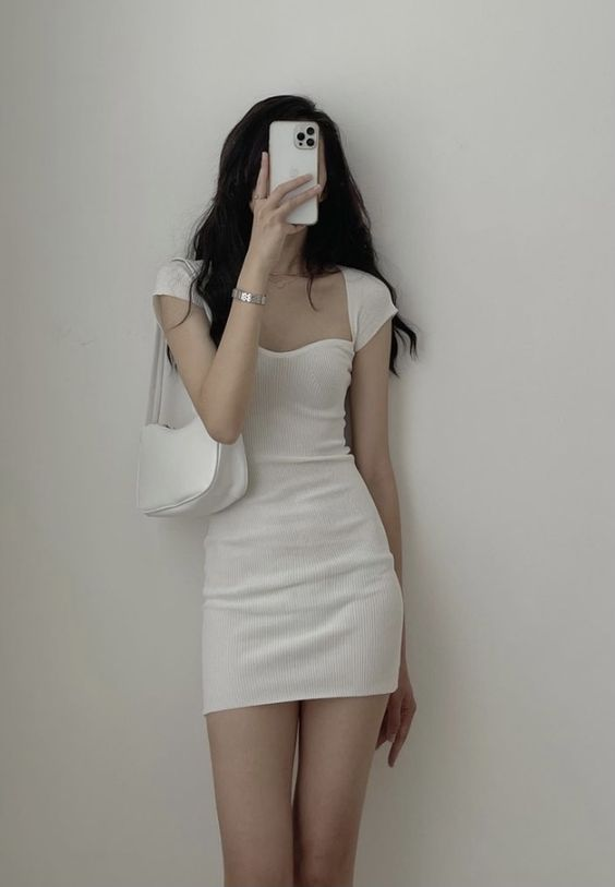 Weißes, figurbetontes Sommerkleid, sexy weißes Homecoming-Kleid Y1467