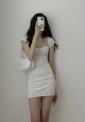 Weißes, figurbetontes Sommerkleid, sexy weißes Homecoming-Kleid Y1467