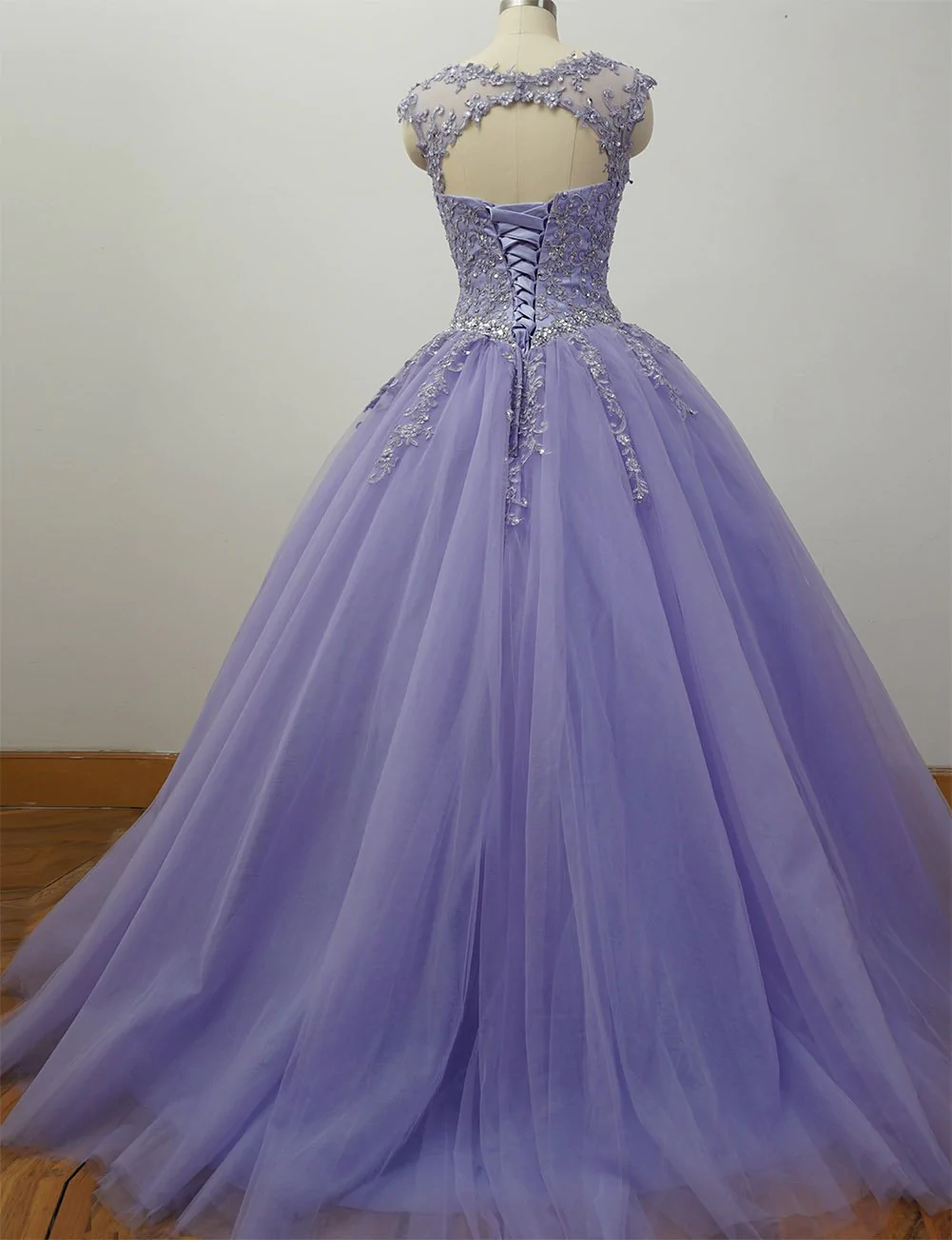 Hermosos vestidos de quinceañera con apliques y cuentas, vestido de fiesta morado Y1252