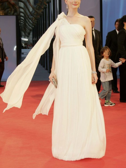 Edles One-Shoulder-Lang-A-Linien-Ballkleid Y8205