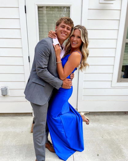 Elegant Royal Blue Sheath Prom Dress Royal Blue Evening Dress Y5445