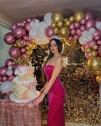 Vestido de noche largo con escote corazón, elegante, para 22 cumpleaños, Y6258