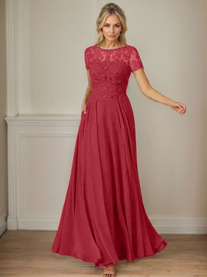 Dunkelmarineblaues A-Linien-Chiffonkleid mit U-Boot-Ausschnitt und Pailletten 