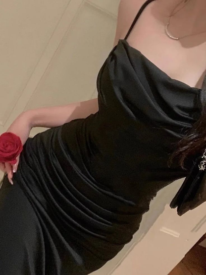 Sexy Spaghettiträger Weißes Meerjungfrau Abendkleid Langes Ballkleid Y7787