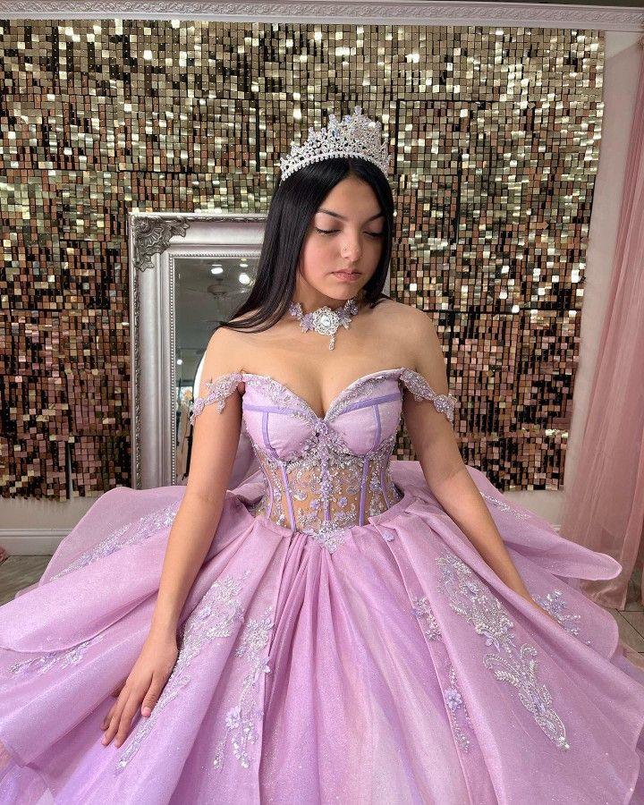 Charmantes schulterfreies Tüll-Ballkleid, Sweet 16-Kleid Y5657