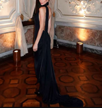 Elegantes langes Abendkleid aus Satin, formelles Ballkleid Y8231