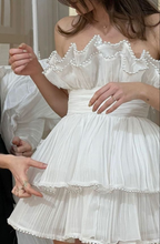 Weißes kurzes Partykleid Homecoming-Kleid Y5971