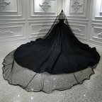 Vestido de fiesta princesa negro sin tirantes y brillante con lentejuelas Y56