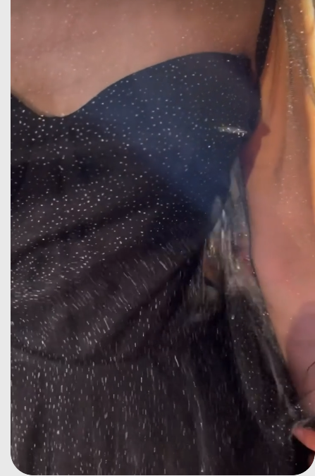 Schwarzes glänzendes Ballkleid mit Tüllärmeln, Abendkleid Y35