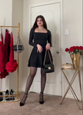 Sexy Schwarzes Partykleid, Schwarzes Outfitkleid, Kurzes Homecoming-Kleid Y4514