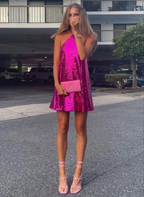 A-line Sequins Homecoming Dress Party Dress Y2330