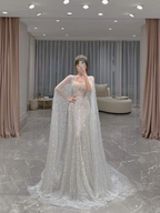 Atemberaubendes Meerjungfrau-Brautkleid, glänzendes Brautkleid Y4485