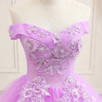 Vestido de quinceañera morado, vestido clásico de princesa Y299
