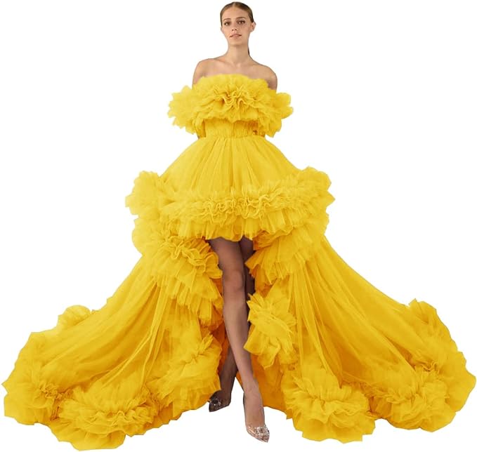 Puffy Ruffles Maternity Tulle Robe SY039