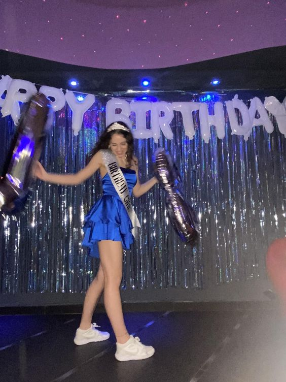 Königsblaues A-Linien-Heimkehrkleid zum 18. Geburtstag, Partykleid, Y6999
