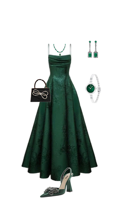 Smaragdgrünes A-Linie Spaghettiträger Ballkleid, Schickes Abendkleid Y1799