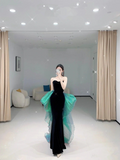 Schickes Meerjungfrauen-Ballkleid ohne Träger, Meerjungfrauen-Abendkleid, formelles Kleid, Y4551