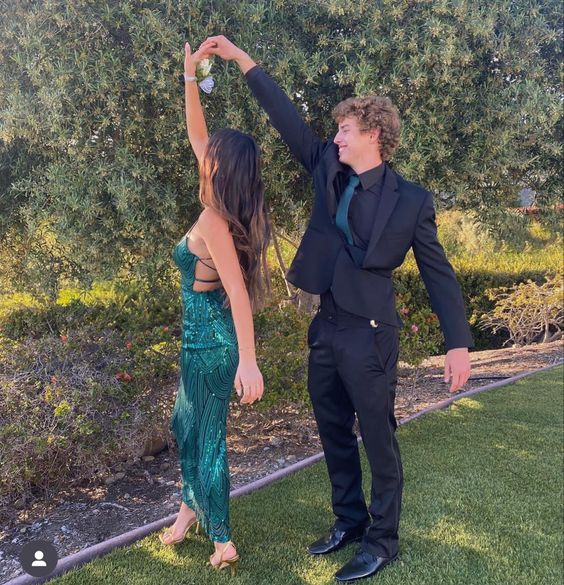 Charming Green Mermaid Prom Dress Green Evening Dress Y7188