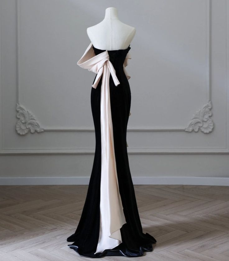 Elegante vestido de fiesta formal de satén con cola de sirena, vestido de noche para graduación Y6414