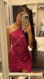 Vestido elegante de fiesta de un solo hombro para regreso a casa Y2178