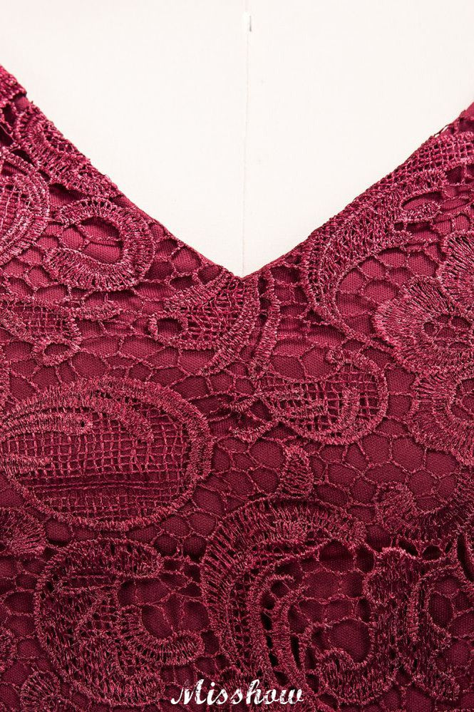 Vestidos de dama de honor de gasa con encaje, escote en V, sin mangas, hasta el suelo, con volantes