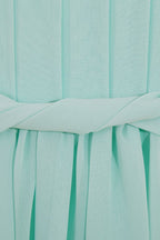 A-Linie Bodenlang One-Shoulder Chiffon Brautjungfernkleider