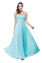 Vestidos de dama de honor de gasa con escote corazón y volantes hasta el suelo, corte A
