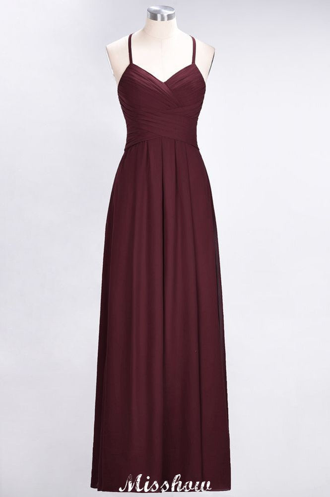 Vestido de dama de honor sin mangas con escote en V, corte A y volantes, vestido de noche con vuelo