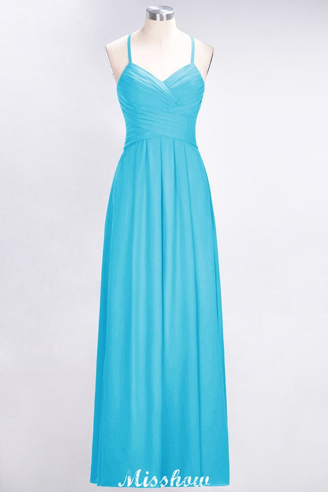Vestido de dama de honor sin mangas con escote en V, corte A y volantes, vestido de noche con vuelo