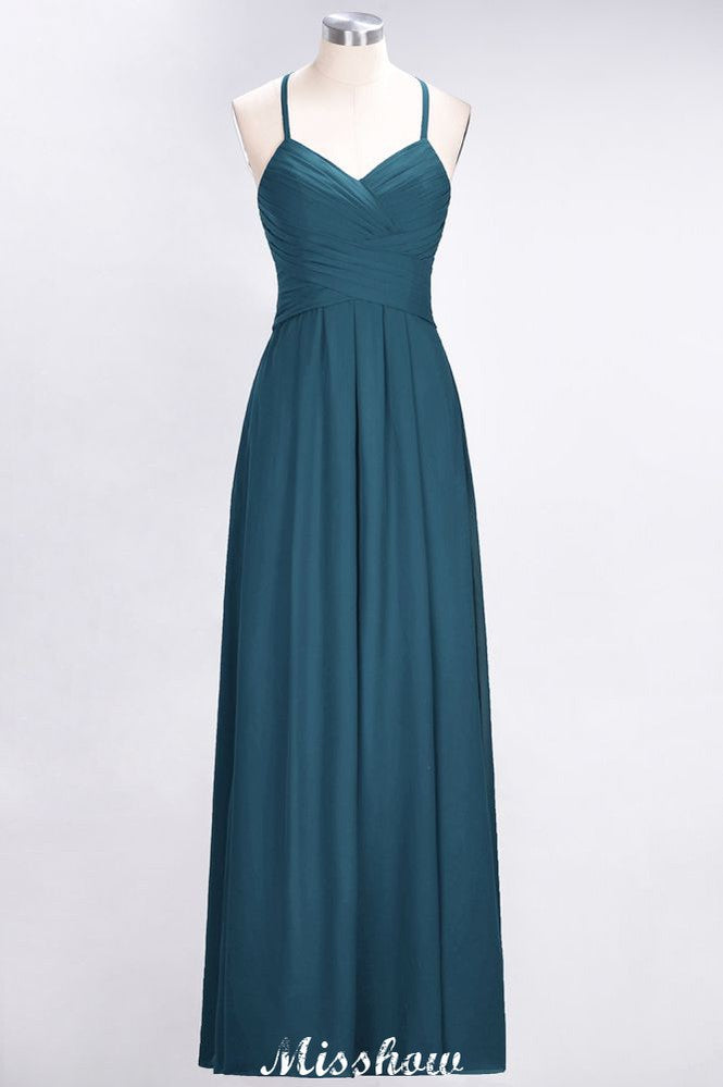 Vestido de dama de honor sin mangas con escote en V, corte A y volantes, vestido de noche con vuelo