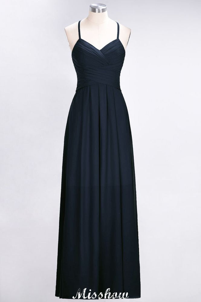 Vestido de dama de honor sin mangas con escote en V, corte A y volantes, vestido de noche con vuelo