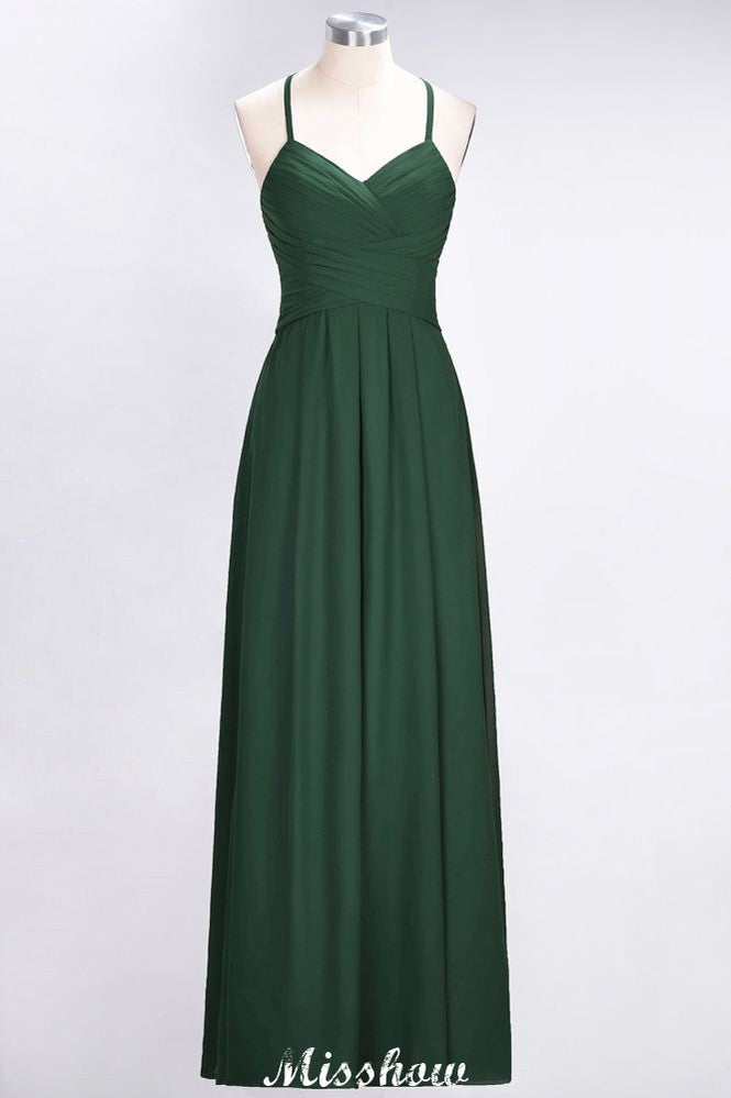 Vestido de dama de honor sin mangas con escote en V, corte A y volantes, vestido de noche con vuelo
