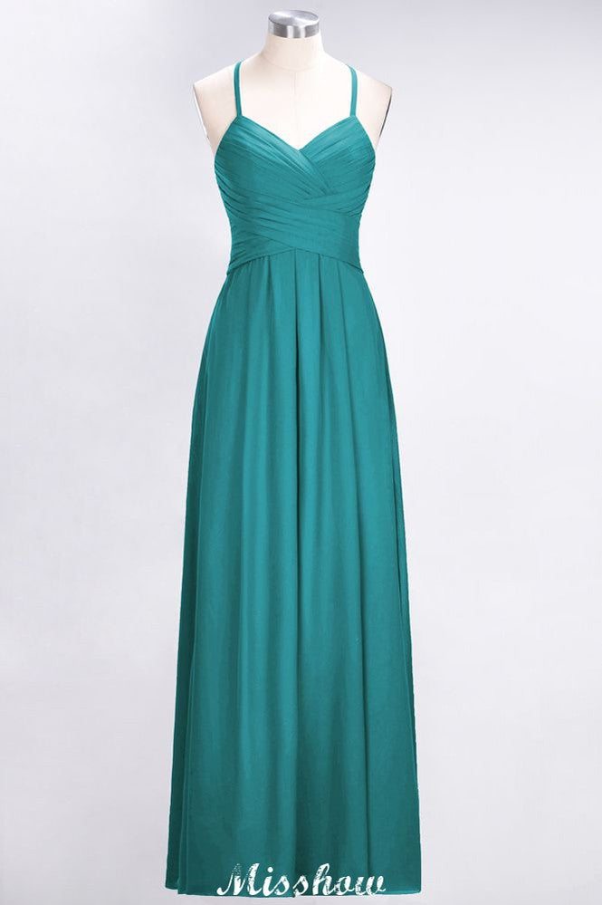 Vestido de dama de honor sin mangas con escote en V, corte A y volantes, vestido de noche con vuelo