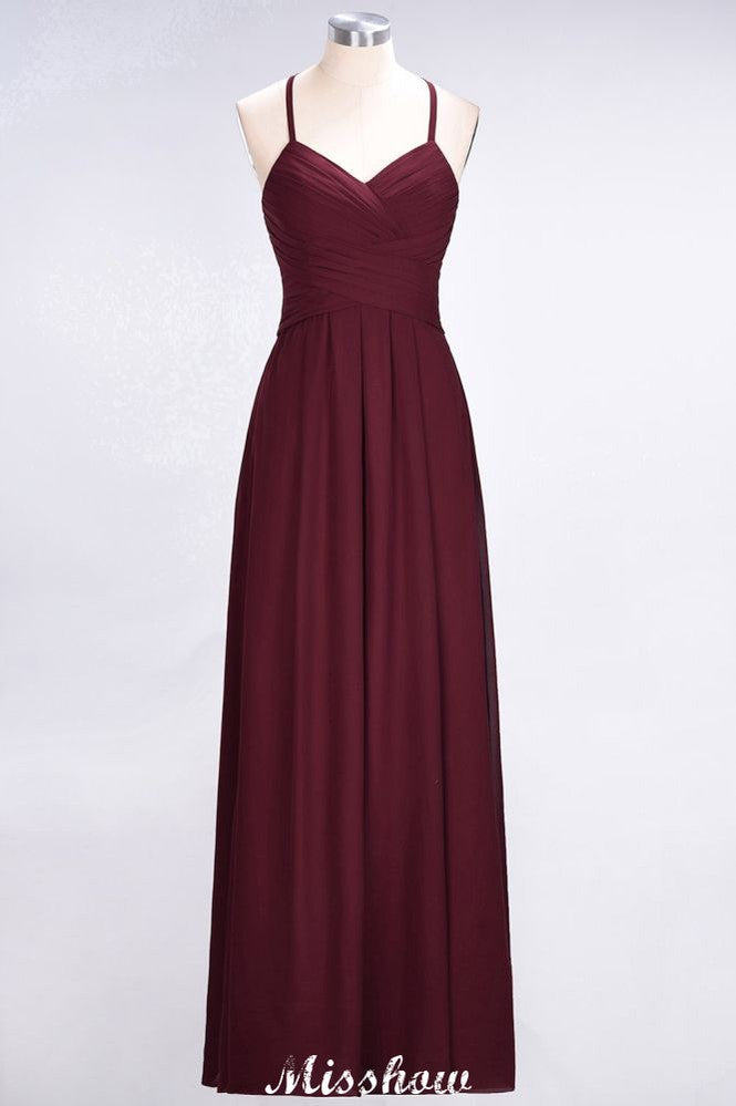 Vestido de dama de honor sin mangas con escote en V, corte A y volantes, vestido de noche con vuelo