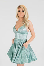 A-line Spaghetti Straps Short Prom Dress Unique Homecoming Dress  PD416