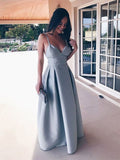 Vestidos de fiesta de satén con volantes, sin mangas, corte A, tirantes finos y largo hasta el suelo