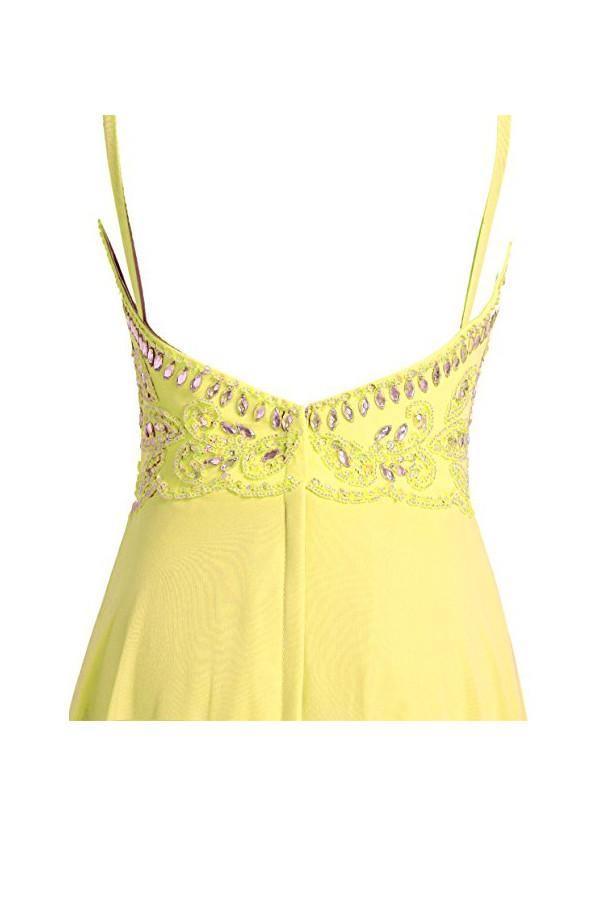 Vestidos de fiesta largos con tirantes en forma de A y cuentas, vestidos de noche PG272