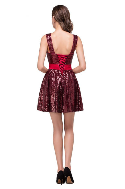 A-Linie Sweetheart Pailletten Ballkleid