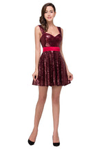 A-Linie Sweetheart Pailletten Ballkleid
