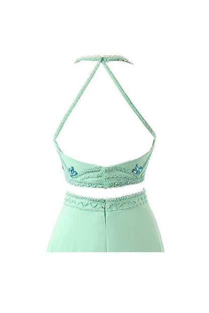 A-Linie Zweiteiler Chiffon Ballkleider Abendkleider PG261