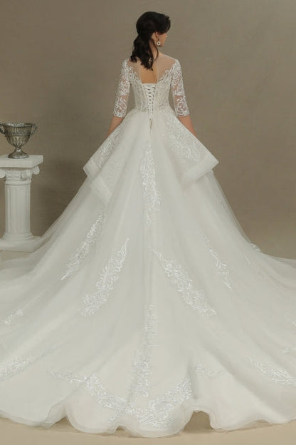 A-Linien-Brautkleid | Brautkleider mit Ärmeln